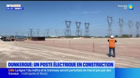 Saint-Georges-de-l'Aa: un poste électrique en construction pour la décarbonation du Dunkerquois