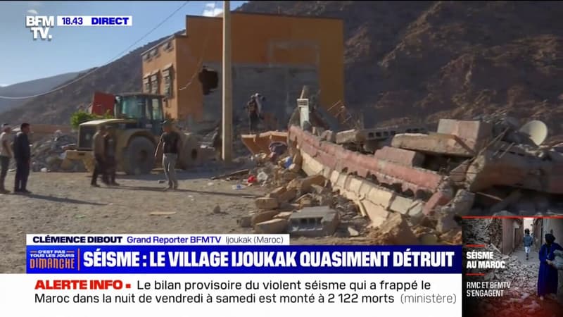 Maroc: la solidarité s'organise dans le village d'Ijoukak, quasiment détruit par le séisme