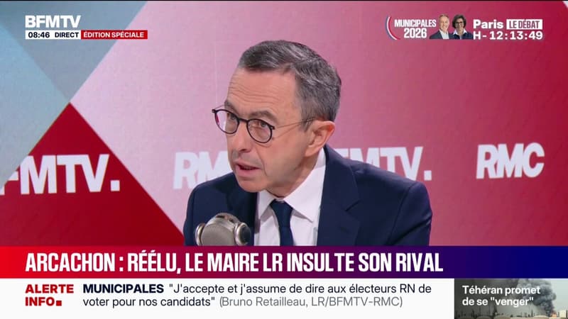 Insultes du maire LR d'Arcachon: "Ces propos sont inacceptables, je lui demande de clarifier sa position et de s'excuser", indique Bruno Retailleau