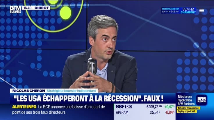 Bullshitomètre : Les USA échapperont à la récession - FAUX répond Nicolas Chéron - 06/06