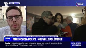 "On ne va pas faire une polémique à chaque fois que quelqu'un met une connerie sur un panneau": Hadrien Clouet (LFI) réagit aux slogans appelant à la mort des policiers 