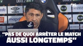 Lorient 2-0 Grenoble : "Il n'y avait pas de quoi arrêter le match aussi longtemps" estime Tanchot