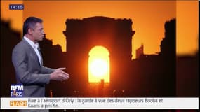 Le soleil se couchera sous l'arc de triomphe ce vendredi