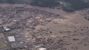 Les images des pluies diluviennes dans l'ouest du Japon