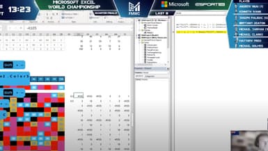 Capture d'écran du championnat du monde 2022 d'Excel