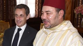 Nicolas Sarkozy avec le roi du Maroc Mohammed VI en juin 2015
