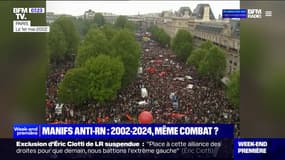 Manifestations contre l'extrême droite en France: peut-on voir des différences entre 2002 et 2024?