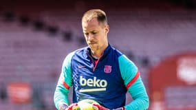 L'Allemand Marc-André Ter Stegen avec le Barça
