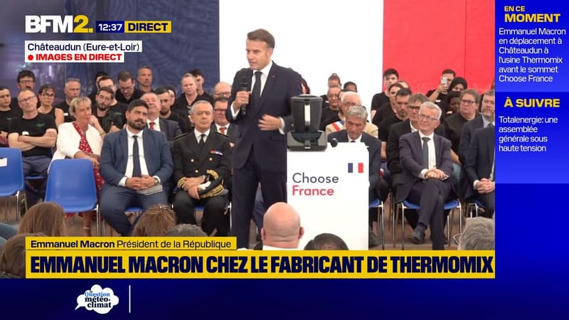 Industrie: Emmanuel Macron dénonce le "défaitisme qu'on entend sur la France et l'Europe"