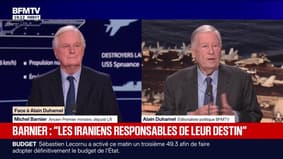 Révolte en Iran: pour Michel Barnier, ancien Premier ministre, "il faut que les Iraniens restent responsables de leur destin"