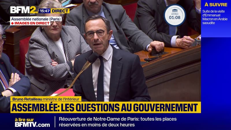 Bruno Retailleau s'agace de la question d'un député sur une possible présidentielle anticipée