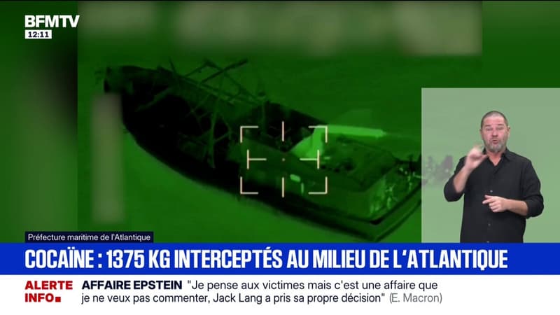 1.375 kilos de cocaïne interceptés par la Marine nationale dans l'Atlantique
