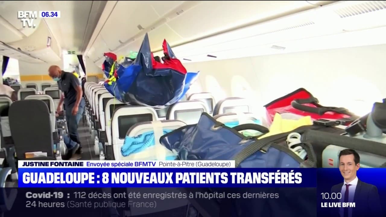 Covid19 8 nouveaux patients de Guadeloupe transférés vers la métropole