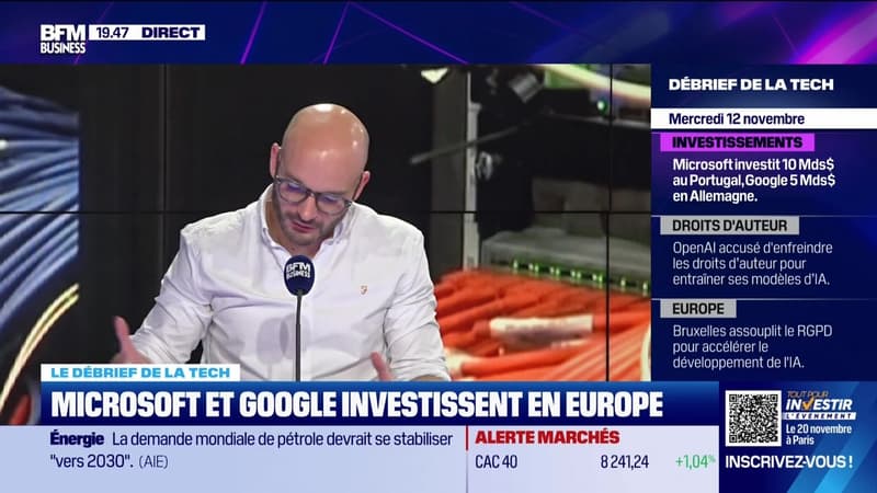 Le Débrief de la tech - Mercredi 12 novembre