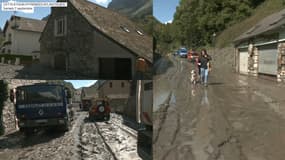Des images des dégâts causés par les intempéries du samedi 7 septembre à Cette-Eygun (Pyrénées-Atlantiques).