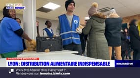 Lyon: une distribution alimentaire pour les étudiants en situation de précarité