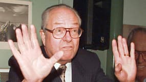 Jean-Marie Le Pen à Lyon le 15 janvier 1998