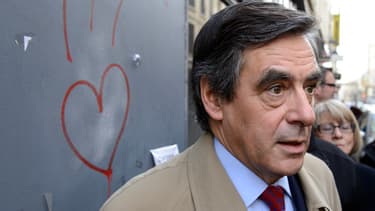 François Fillon le 11 février à Saint-Etienne pour soutenir le candidat UMP-UDI.