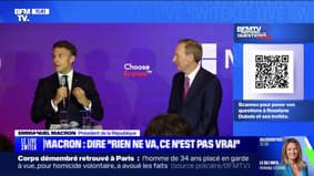 Emmanuel Macron: "On ne voit pas assez les formidables avantages que nous avons" 