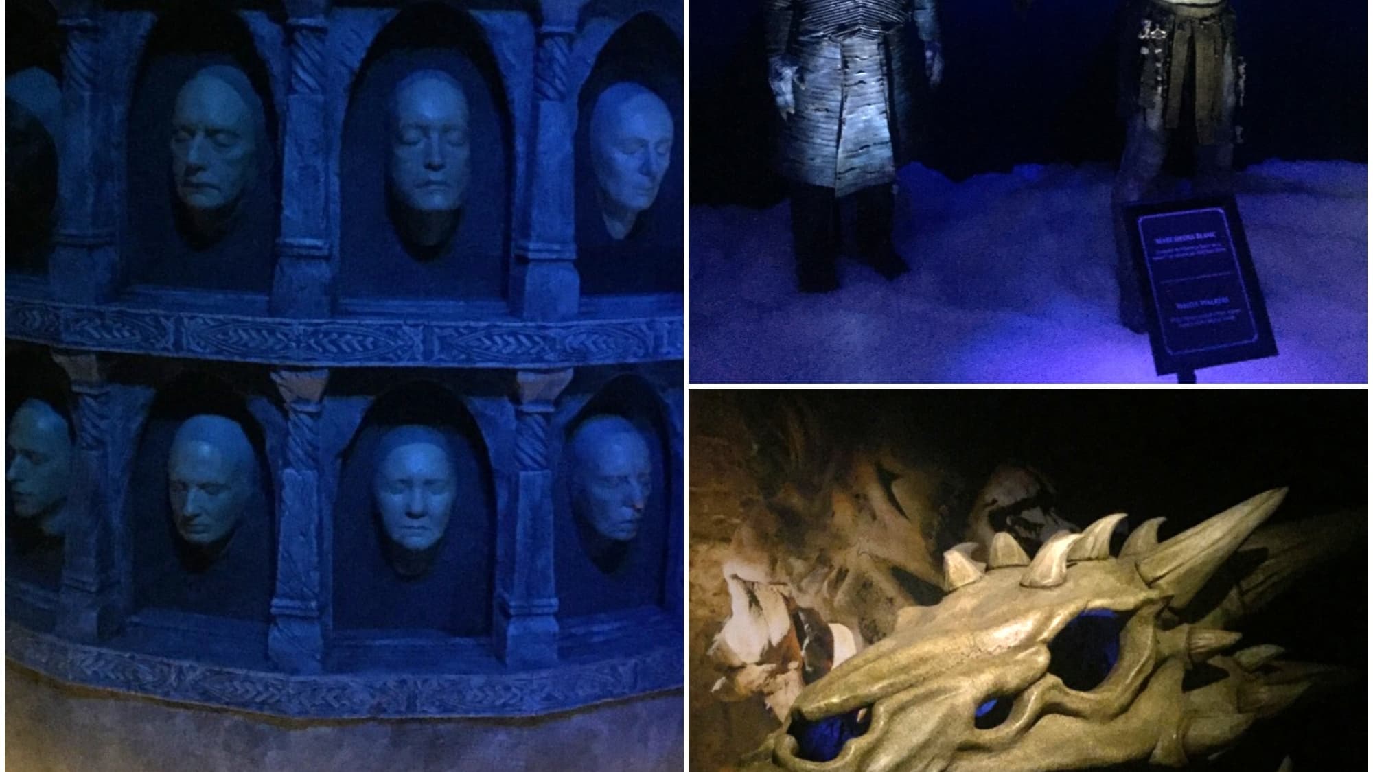 Le Mur des Visages, des Marcheurs Blancs et un crâne de dragon