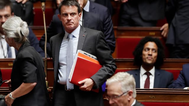 Manuel Valls lors d'une session à l'Assemblée nationale, le 28 juin 2017.