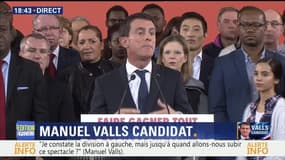 Manuel Valls annonce sa candidature pour 2017: l'intégralité de son discours