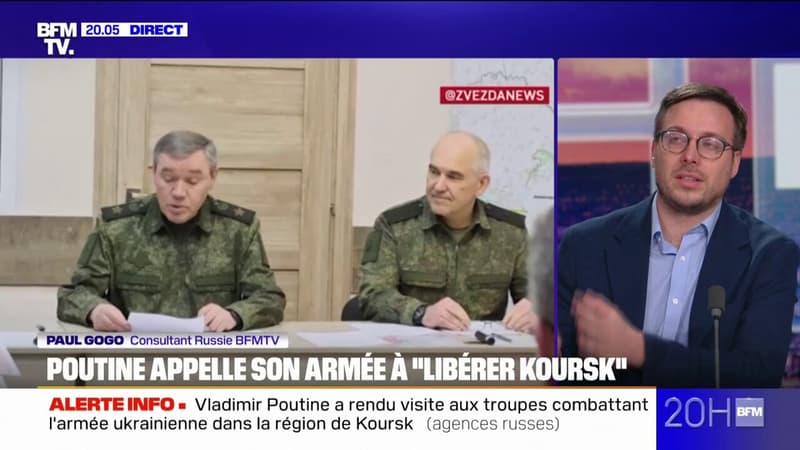 Guerre en Ukraine: les images de Vladimir Poutine à Koursk