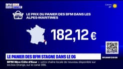 Le Panier des BFM stagne dans les Alpes-Maritimes à 182,12 euros