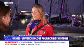 Vendée Globe: "J'ai hâte de partir", déclare Samantha Davis à H-5 avant le départ