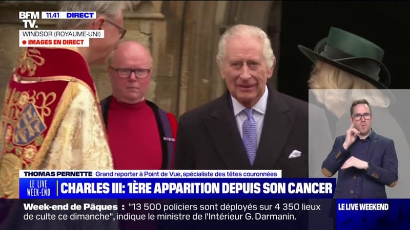 Le roi Charles III apparaît pour la première fois en public depuis l'annonce de son cancer
