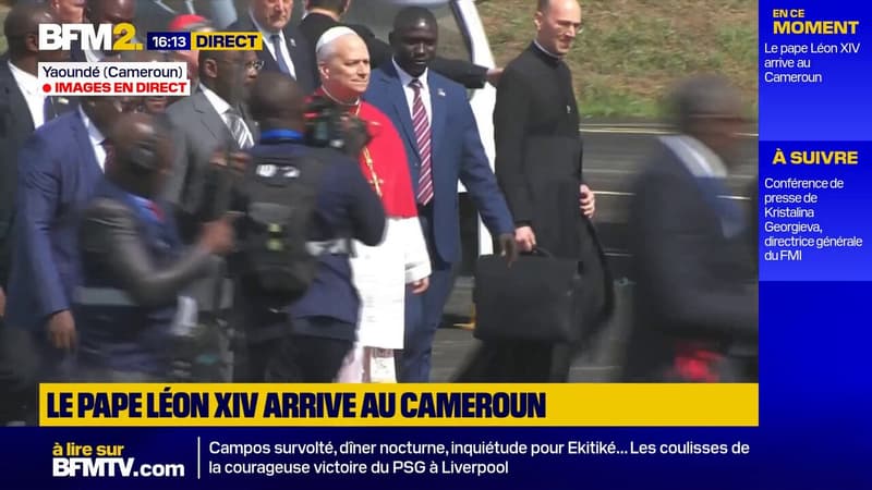 Le pape Léon XIV est arrivé au Cameroun, deuxième étape de sa tournée africaine
