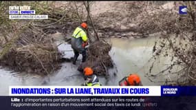 Inondations dans le Pas-de-Calais: sur la Liane, des travaux sont en cours