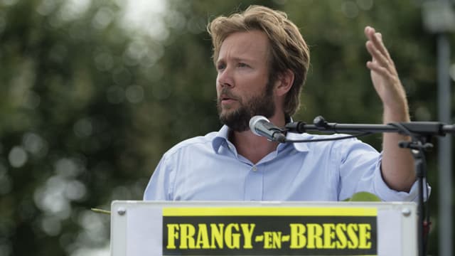 Le député PS des Landes Boris Vallaud lors de la Fête de la Rose à Frangy-en-Bresse, le 27 août 2017