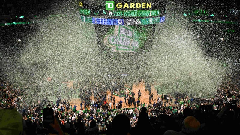 NBA : les Boston Celtics célèbrent leur titre devant des milliers de fans