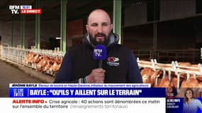 Colère des agriculteurs: "Ce n'est pas impossible que Jérôme Bayle prenne l'avion et monte à Paris" affirme l'éleveur de bovins