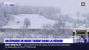 La neige est revenue ce mercredi matin sur les Monts du lyonnais