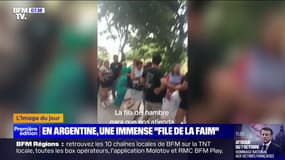 En Argentine, les images d'une immense "file de la faim" devant le ministère du "Capital humain" à Buenos Aires
