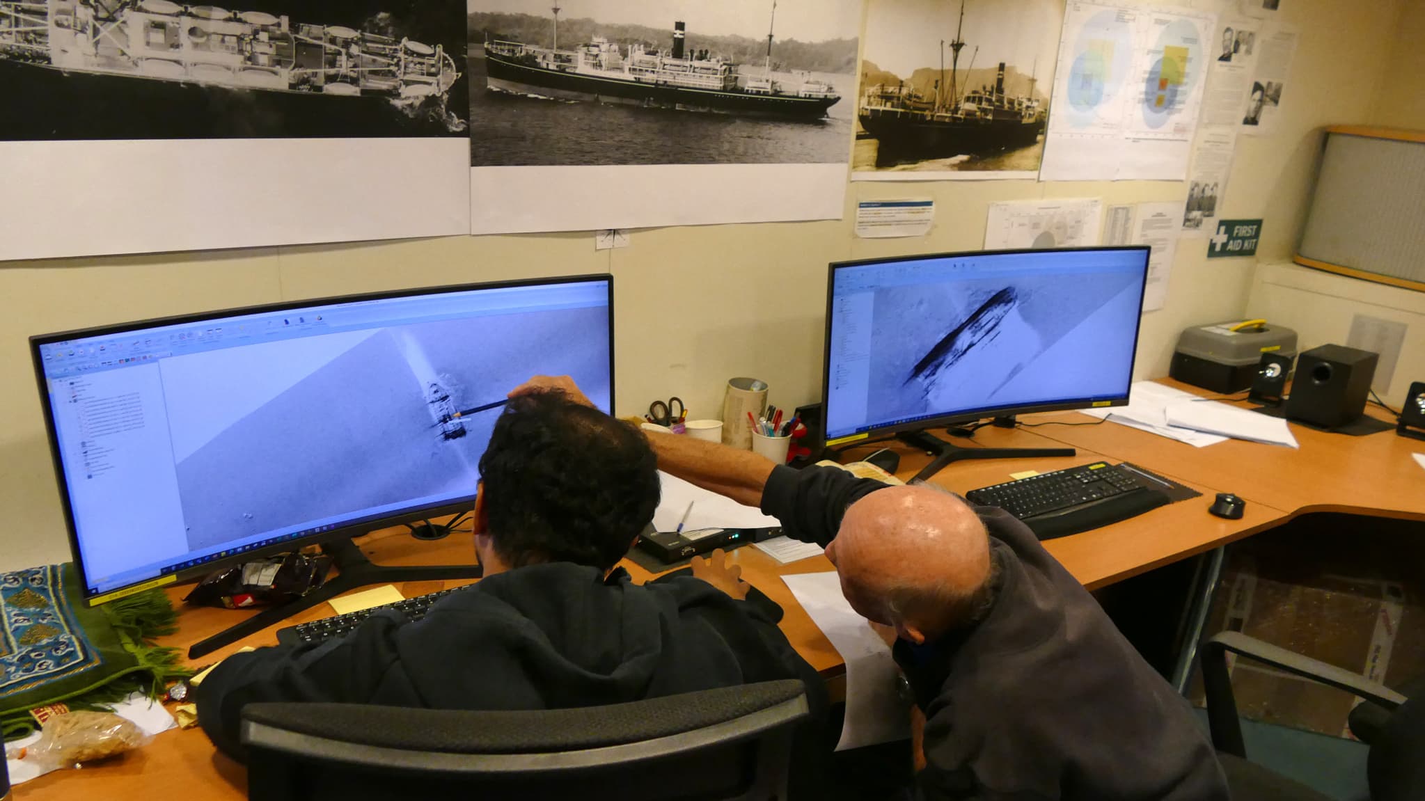 L'équipage en pleines recherches du navire Montevideo Maru retrouvé en mer de Chine méridionale