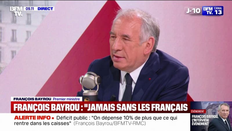 François Bayrou: Chacun existe dans le gouvernement avec sa sensibilité, mais il y a un chef et une équipe