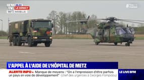 A Metz, l'armée va assurer des transferts de malades vers l'Allemagne 