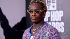 Young Thug lors des BET Hip Hop Awards à Atlanta en 2021.