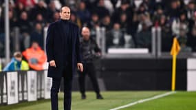 Massimiliano Allegri sur le banc de la Juventus le 12 février 2023.