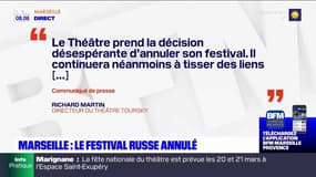 Marseille: le festival russe annulé 