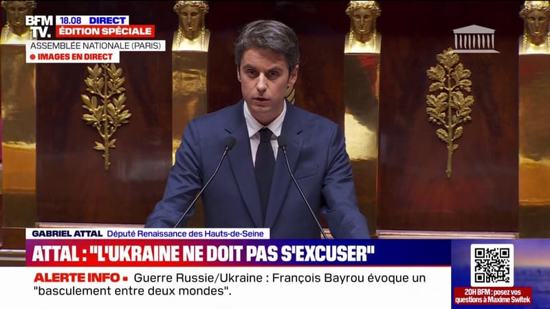 Ukraine: Une victoire de la Russie aurait des conséquences dévastatrices, y compris pour nous, déclare Gabriel Attal