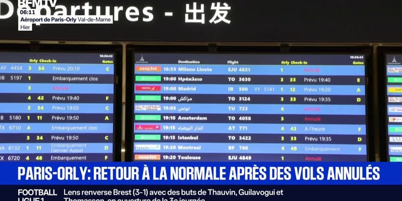 Paris-Orly: la situation est revenue à la normale après plusieurs vols annulés à cause des orages