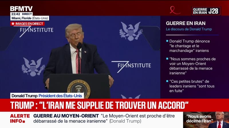 Iran: “Il faut rouvrir le détroit de Trump… pardon, d’Ormuz”, ironise le président des États-Unis