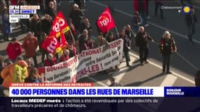 Grève du 31 janvier: 40.000 personnes dans les rues de Marseille