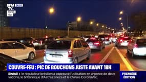 À cause du couvre-feu à 18h, des pics de bouchon sont observés à Paris