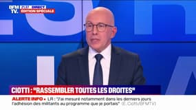 Éric Ciotti: "Je revendique ne pas avoir voté Emmanuel Macron au deuxième tour en 2017"