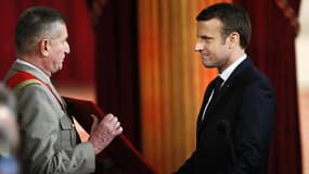 Emmanuel Macron, ce dimanche 14 mai, au moment d'être investi président de la République